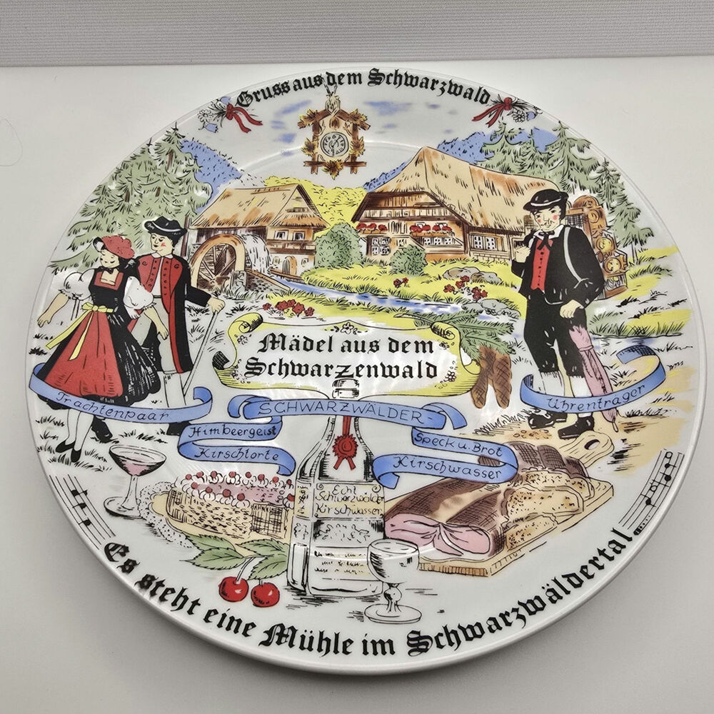 Vintage Schwarzwald Blackforest Decorative Plate